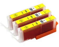 3PK YELLOW CLI-281XXL Ink Tank chip use for Canon TS6120 TS6220 TS6320 TR7520