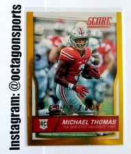 2016 PANINI SCORE GOLD ZONE MICHAEL THOMAS RC! 13/99! 1/1! JERSEY NUMBER!
