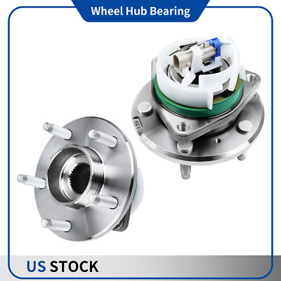 2 × Front Wheel Bearings and Hubs fit for Buick Lucerne Lacrosse Lesabre Allure