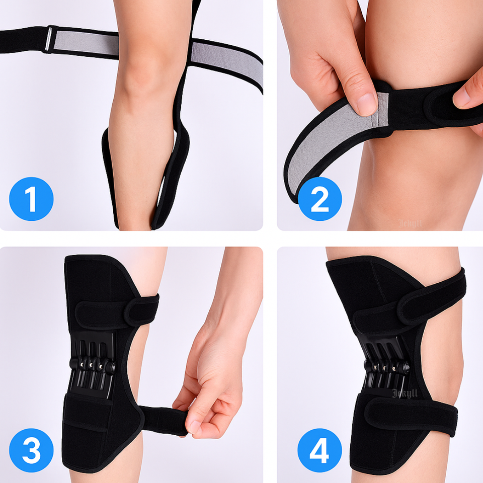 Work Reliever Heavy Duty Knee Brace Support Spring System for Work Gym Joint Relief ...