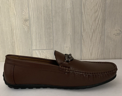 Tahari Men\'s Rich Brown Slip-On Loafers Tahari Men Slip-On Moc Toe Loafers Brown- Size 13 | eBay main image 3