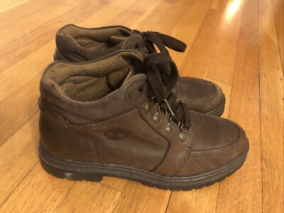 TIMBERLAND WOMEN'S BROWN LEATHER HIKING ANKLE BOOT SIZE 8.5M
