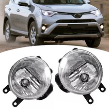 Fit 2014-2018 Toyota 4Runner/2016-2019 RAV4 Front Halogen Fog Lights Lamps Pair