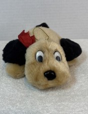 Light Brown Pound Puppies Puppy Dog Red Collar Plush 6