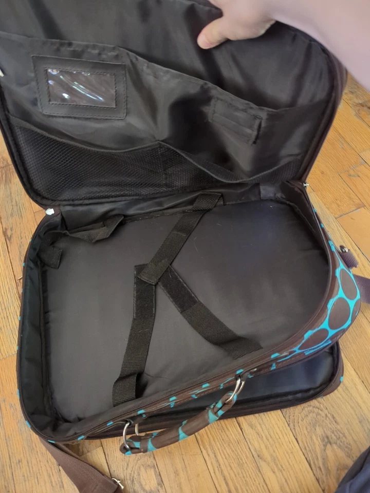 Bolso para portátil Bolso de transporte a lunares Bolso de hombro Bolso de mano Foto 3 de 4