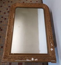 Ancien Grand Miroir Louis Philippe 101x74 Cm ( Réf : Hang )