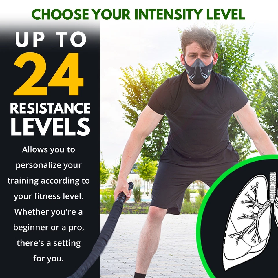 NEXTGEN тренировки высоты маска - кардио, дыхательный тренажер, фильтрация углерода - Изображение 4 из 4