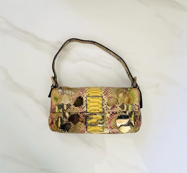 FENDI EXOTIC BAGUETTE BAG AUTHENTIC RARE VINTAGE