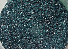 1108.02 - 1oz AQUAMARINE BLUE TRANSPARENT BULLSEYE GLASS MEDIUM FRIT 90 COE