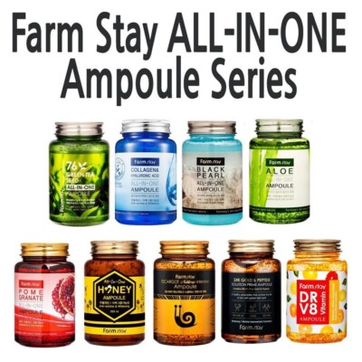Farm Stay All-in-one ampoule 9 types 250 ml, Korean Cosmetics, K beauty