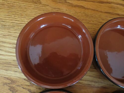 Cermer Glazed Terra Cotta Ramekins Creme Brulee Flan Dip Dish Set of 6 - Picture 3 of 17