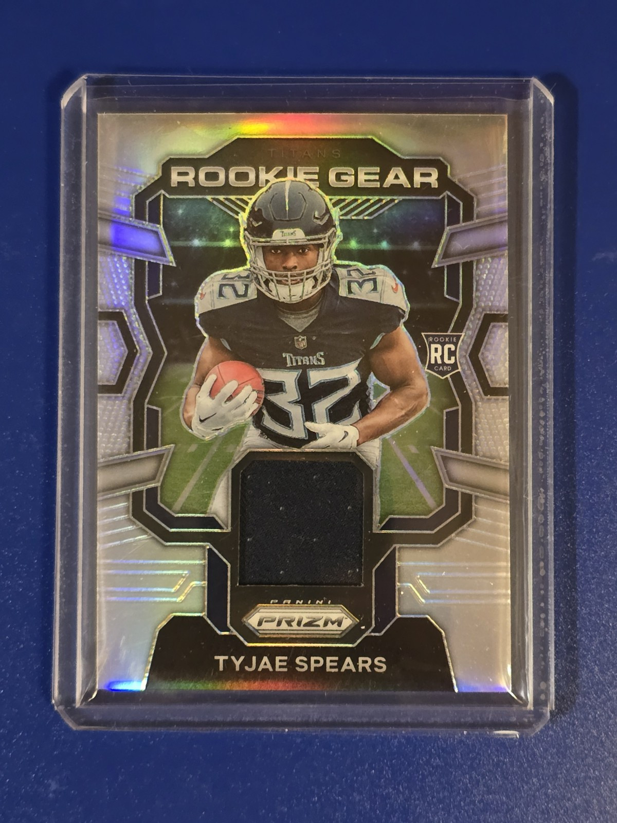 2023 Panini Prizm Tyjae Spears #RG-TS - Rookie Gear - Silver Prizm - RC