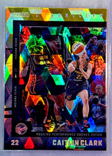 Caitlin Clark 2025 Panini Chronicled Yellow Cubic Parallel Dashes Dreams -#38