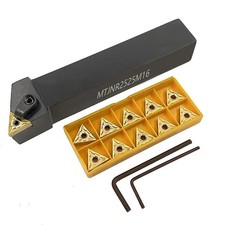MTJNR 2525M16 Au&szlig;endrehwerkzeughalter f&uuml;r Drehmaschinen + TNMG160404-MA Eins&auml;tze