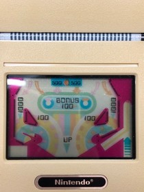 GAME&WATCH Pinball, Screen color faded, has difficulty, OK, Poor Condition