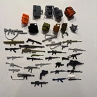 Vintage 80's GI Joe and Cobra Accessories Weapons Backpack Parts Lot