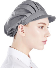 3pcs Chef Hats for Women Men Chef Caps Work Hats Kitchen Cooking Bakers Hat for