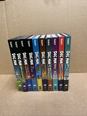 Dog Man Book Set Lot of 10 Dan Pilkey Kids   Fetch-22 Brawl Of The Wild Hardback