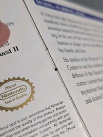 **No Game** Read Description - Gargoyle's Quest II 2 - Nintendo NES- Manual Only