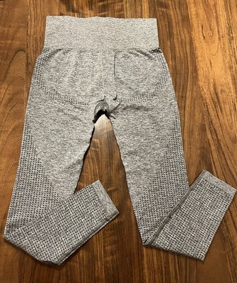 GYMSHARK Damen,Vital Seemless Leggings, Tights, hellgrau meliert,  Grey, XS