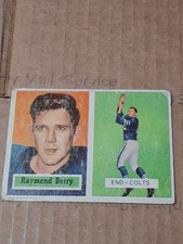 1957 Topps #94 Ray Raymond Berry Lane Vintage Football Card  HOF RC Rookie . rookie card picture