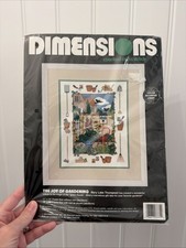 New Dimensions The Joy Gardening 3771 Counted Cross Stitch Kit Mary Lake