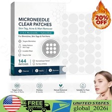 Curalona Microneedle Patches 144pcs, Skin Tag Wart Acne Remover Patches 20 OFF