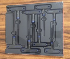 Snap-on Blue 8 Pc Sae Tl-shaped Combination Hex Wrench Set 2-10mm