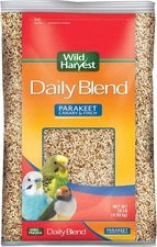 Wild Harvest Daily Blend Nutrition Diet For Parakeet, 10 Pound (Pack of 1) 
