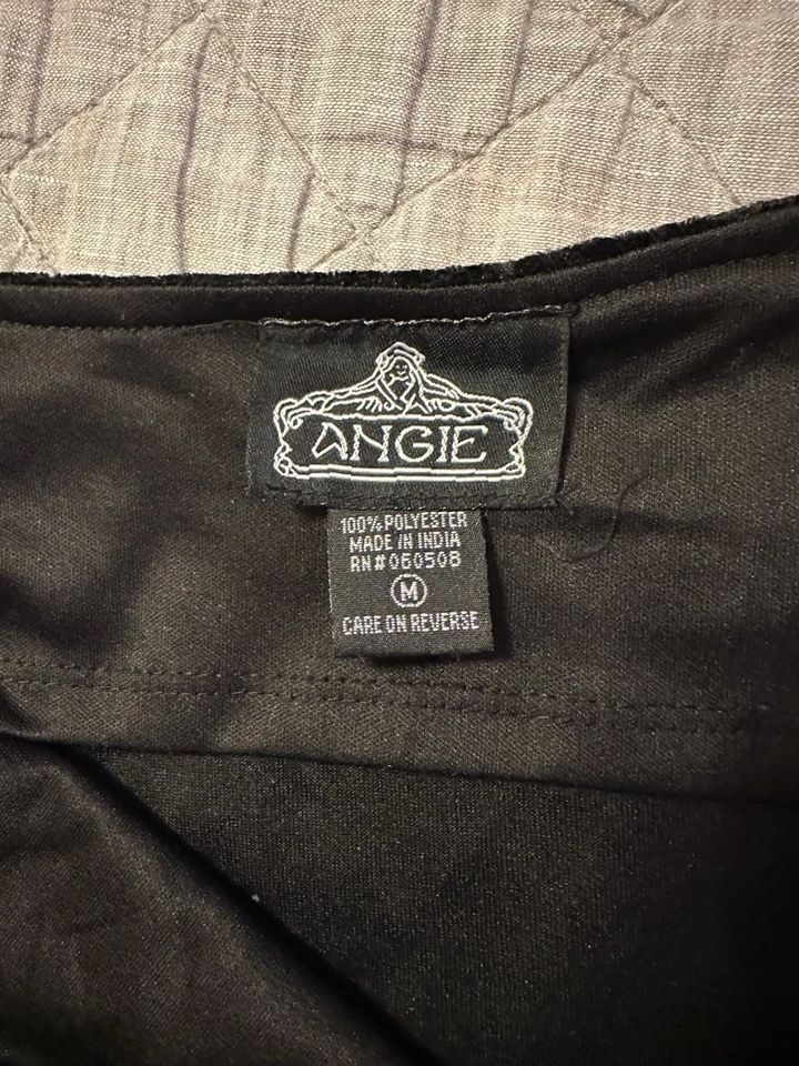 Mini Vestido Angie Para Mujer M Terciopelo Aplastado Correa de Espagueti Capricho Y2K Punk Foto 4 de 4