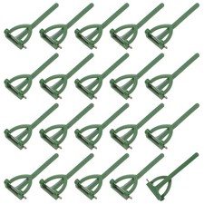 20-Pack Boutonnieres Safety Pins, Plastic Triangle Corsage Pin Buttonhole Green