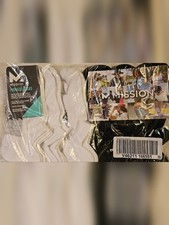Mission 6-Pack White Black No-show Socks