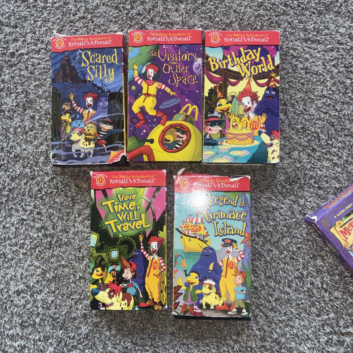 Ronald McDonald VHS Tapes the Wacky Adventures of Ronald McDonald