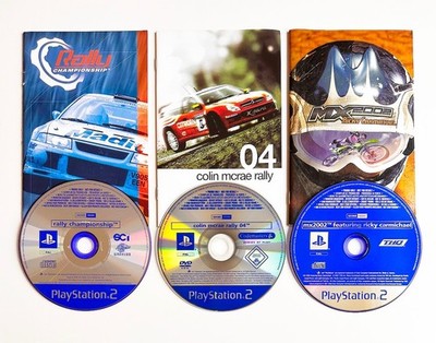 3x promo / press: COLIN McRAE 04, RALLY CHAMP., MX2002   Playstation 2 / PS2  ︎