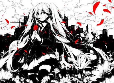 Anime Selective Coloring ON 11x17 Poster