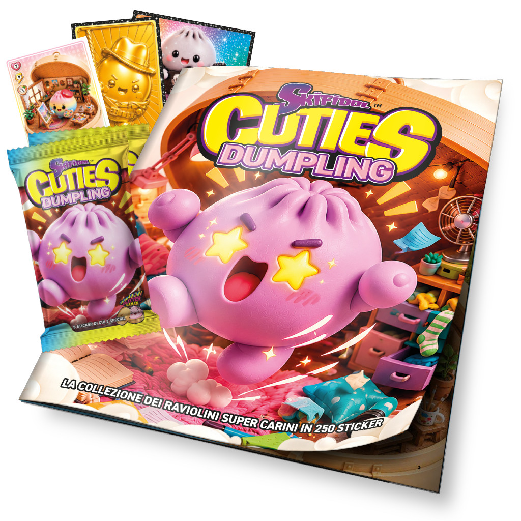 ALBUM FIGURINE SKIFIDOL CUTIES DUMPLING OFFICIAL STICKER ALBUM THE ORIGINAL