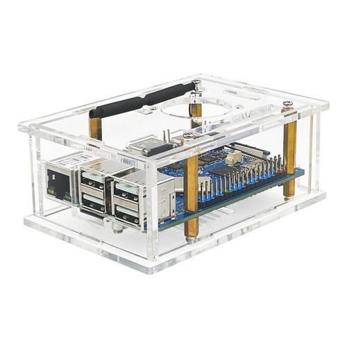 4A Acryl-Gehäuse für Banana Pi 4A für 4A mit Lüfter U3Q1 - Afbeelding 3 van 5