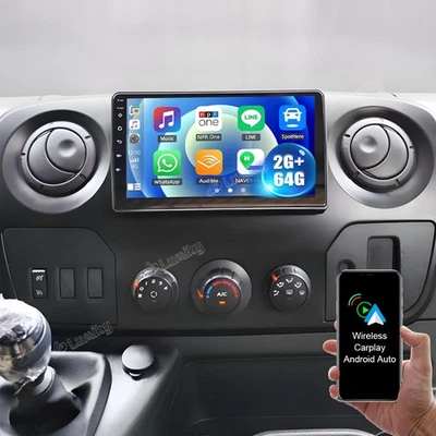 LUMIKY 64G Android 15 für Renault Master III Opel Movano B Nissan NV400 Autoradio WIFI