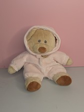TY BEANIE BABIES 2013 Pluffies Teddy Bear Plush In Pink Sleeper Baby
