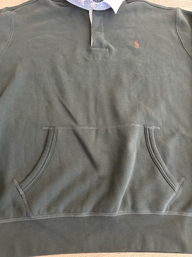 Polo Ralph Lauren Men's Collar Fleece Sweatshirt Angler Green Size XXL TTG - Picture 10 of 11