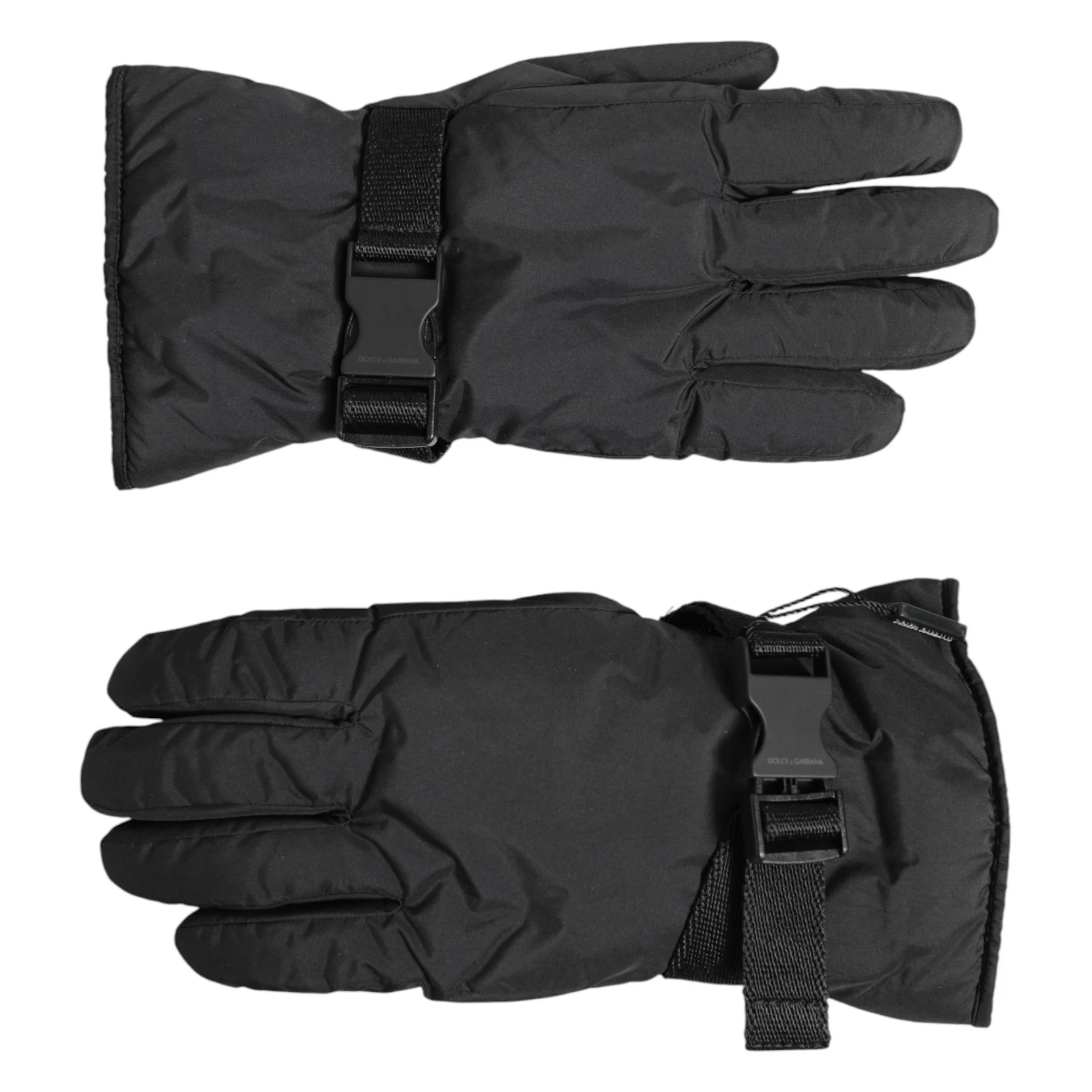 DOLCE & GABBANA Gloves Black Windproof Ski Winter Warm Non Slip s. 9 / M 820usd