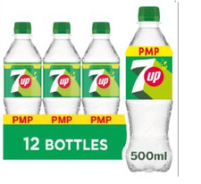 7up Original 12 x 500ml Fizzy Soft Drink Beverage Parties Bulk Buy Drink Lemon