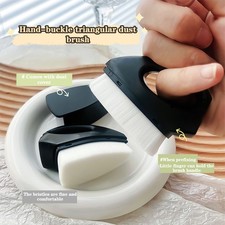 Nail Art Cleaning Brush Triangle With Cover Makeup Brush Nail Dust Brush