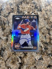 2024 Diego Mosquera SIGNED Auto Topps Pro Debut Chrome Refractor Card NY Mets
