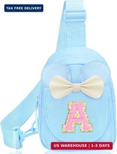 Small Sling Bags for Toddler Girls Kids - Personalized Initial Fanny Pack Belt B