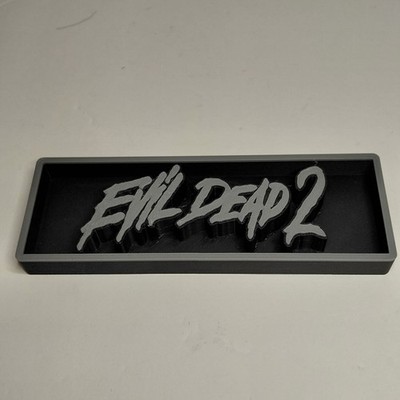 Evil Dead 2 Display Sign 3D Printed Free Standing Collectible