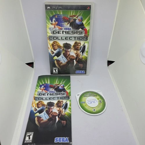 Sega Genesis Collection (Sony PSP, 2006) complete in box Sonic Hedgehog + Games