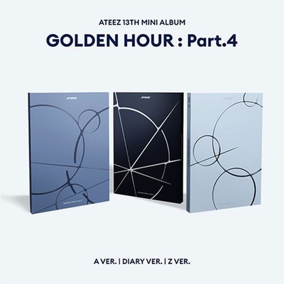ATEEZ 13th Mini Album GOLDEN HOUR : Part.4 CD+Book+Card+Sticker+