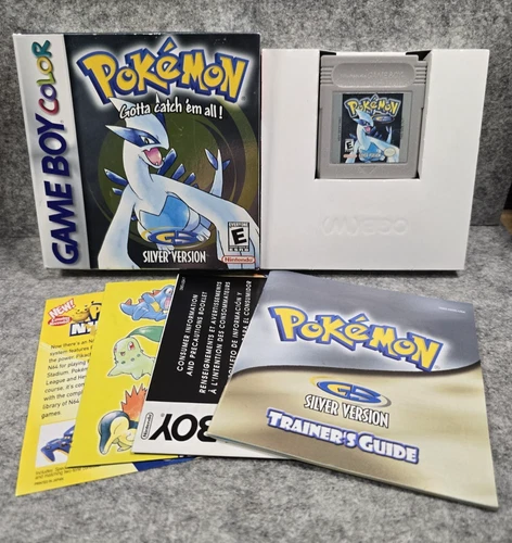 Pokemon Silver version for Nintendo Gameboy and Color GB GBC, CIB tested