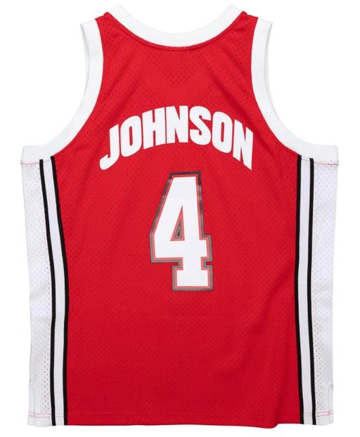 Larry johnson unlv rebels red 1989 throwback swingman jersey